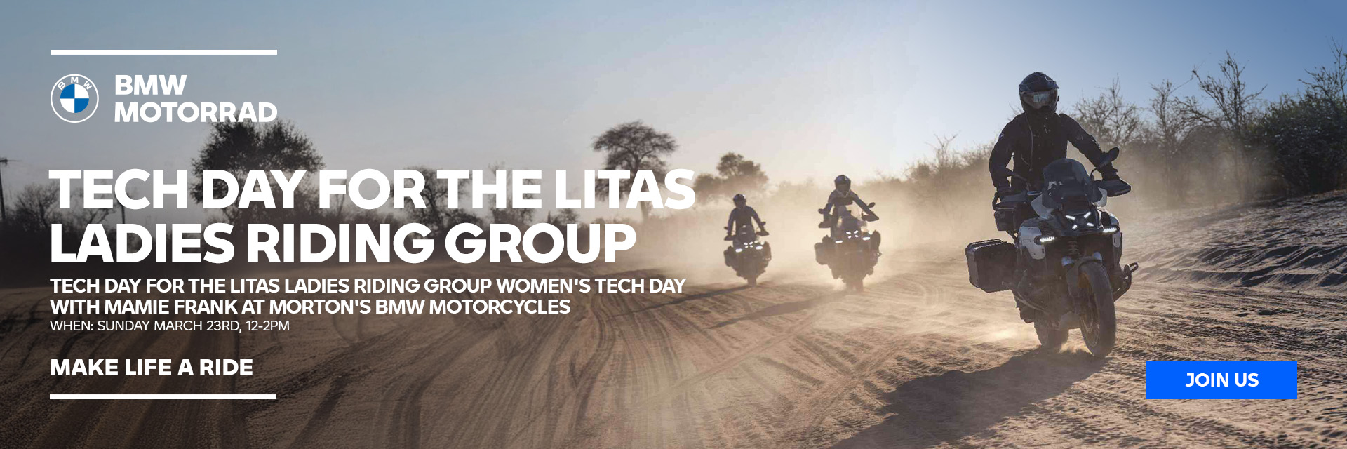 Tech Day for The Litas Ladies Riding Group Banner